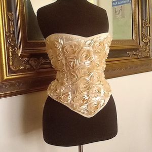 Beautiful Handmade steel boned Victorian corset by corsetiere La belle fairy